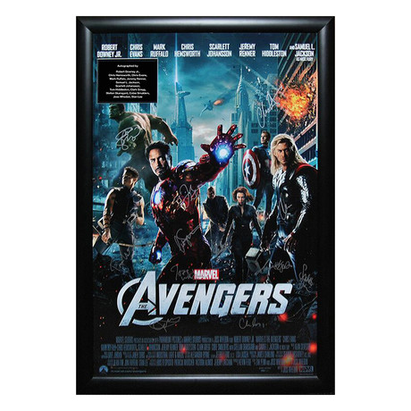Signed Movie Poster // Avengers