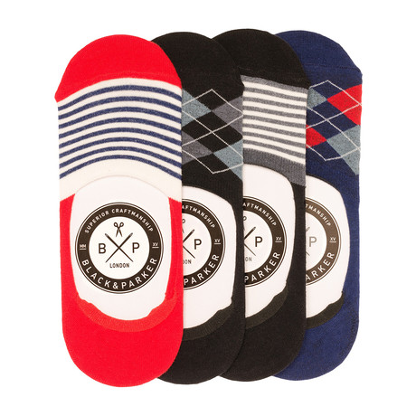 Wiltshire No Show Socks // Set of 4