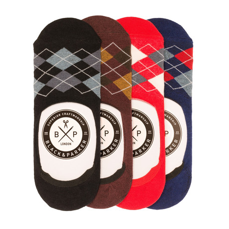 Oxfordshire No Show Socks // Set of 4