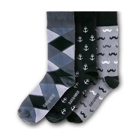 Glossop Regular Socks // Set of 3