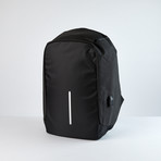 Futuristic Ergonomic Laptop Backpack // Black + Black
