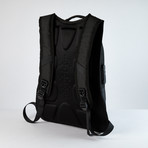 Two Tone Travel Laptop Backpack // Black + Black