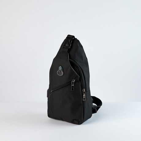 Versatile Canvas Sling Travel Backpack // Black