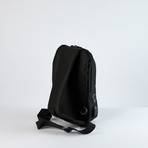 Crossbody Ergonomic Travel Backpack // Black + Black