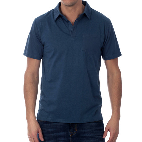 Jonathan Basic Polo // Navy (S)