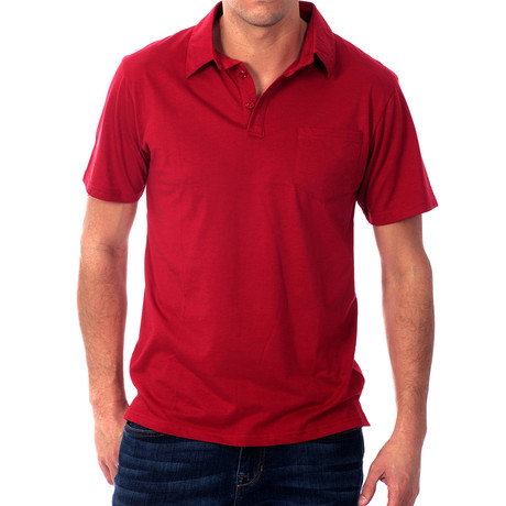 Jonathan Basic Polo // Red (S)