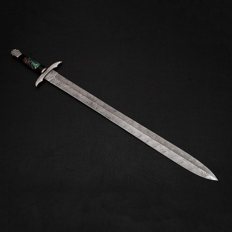 Damascus Celtic Sword // 9241