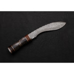 Damascus Kukri Knife // Bk0170