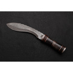 Damascus Kukri Knife // Bk0170