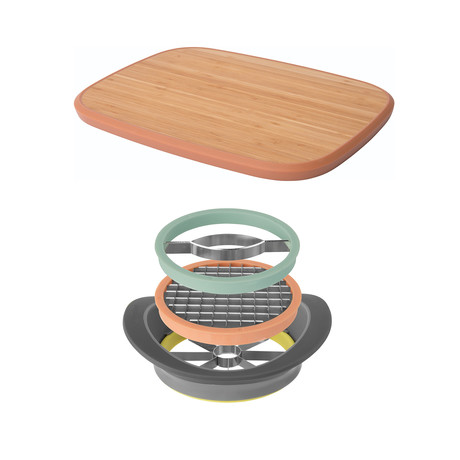 Leo All-in-One Slicer + Bamboo Cutting Board
