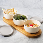 BergHOFF Leo 7pc Bamboo Covered Appetizer Set, 0.29qt.