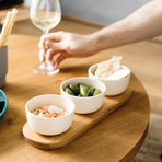 BergHOFF Leo 7pc Bamboo Covered Appetizer Set, 0.29qt.