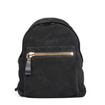 Suede Backpack // Black