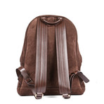 Suede Backpack // Brown