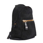 Suede Backpack // Black