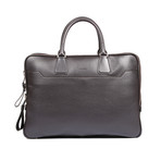 Double Zip Laptop Bag // Brown