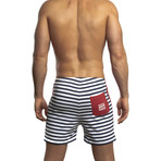 Sailor Relaxed Fit Short // Red (S)