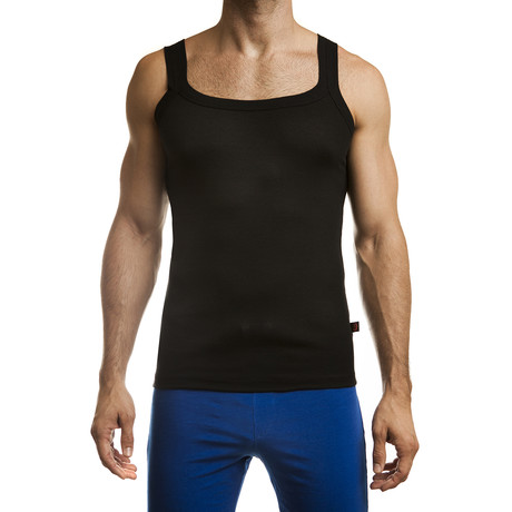 Square Cut Tank // Black (S)