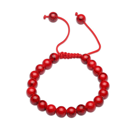 Classic Red Drawstring Chakra Bracelet