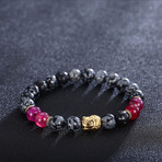 Multi Tone Gold Buddha Chakra Bracelet