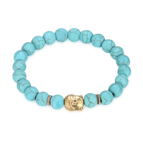 Buddha Chakra Bracelet // Blue + Gold