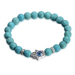 Blue Hamsa Chakra Bracelet