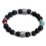 Volcano + Multi Color Tibet Chakra Bracelet