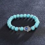 Blue Hamsa Chakra Bracelet