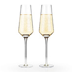 Raye Collection // Crystal Champagne Flute // Set of 2