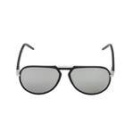 Dior AL13.2 Sunglasses // Matte Black + Gray Silver