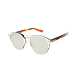 Dior DIORCHRONO Sunglasses // Silver + Havana + Gray + Silver