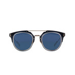 Dior DIORCOMPOSIT1.0 Sunglasses // Black + Gold + Blue Gray