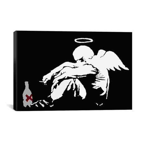 Drunken Angel #2 // Banksy (18"W x 26"H x 0.75"D)