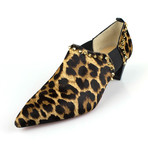 Leopard Pony Hair Vicky 45 Ankle Boots // Brown (Euro: 34)