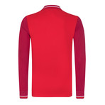 Block Long Sleeve Polo // Red (M)