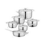 Essentials Stainless Steel 12pc Cookware Set // Hotel
