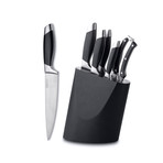 Geminis Stainless Steel Knife + Block