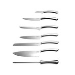Concavo // 8 Piece Stainless Steel Knife Set + Block