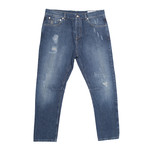 Desmoned Pinstripe Jeans // Blue (34WX32L)