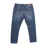 Desmoned Pinstripe Jeans // Blue (34WX32L)