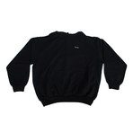 Cotton 'Archetype' Embroidered Hooded Sweater // Black (S)