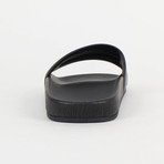 Leather Sliders Slippers Shoes // Black (Euro: 35)