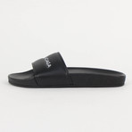 Leather Sliders Slippers Shoes // Black (Euro: 35)