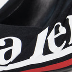 Draped Jersey 'Knife' Pumps Heels Shoes // Black (Euro: 36)