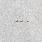 Cotton Blend Zip-Up Hooded Sweater // Gray (S)