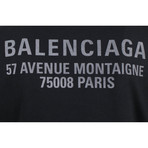 Cotton Short Sleeve Crewneck T-Shirt // Black (S)