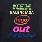 Cotton Short Sleeve Crewneck T-Shirt // Black (S)