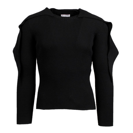 Wool Blend Crewneck Sweater // Black (Euro: 34)