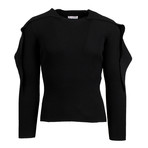 Wool Blend Crewneck Sweater // Black (Euro: 38)