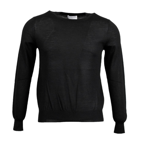 Cashmere Knit Crewneck Sweater // Black (Euro: 34)